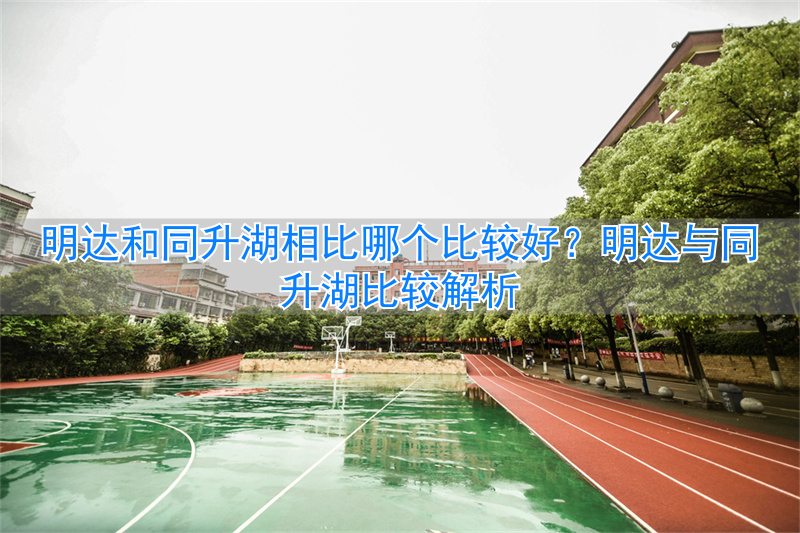 _明达比较相比好同升湖的成语_明达与同升湖比较