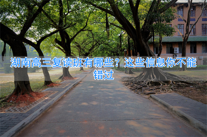 _湖南省高三复读_湖南高三复读哪个学校好