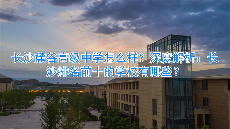 麓谷最好的中学__长沙麓谷有哪些高中