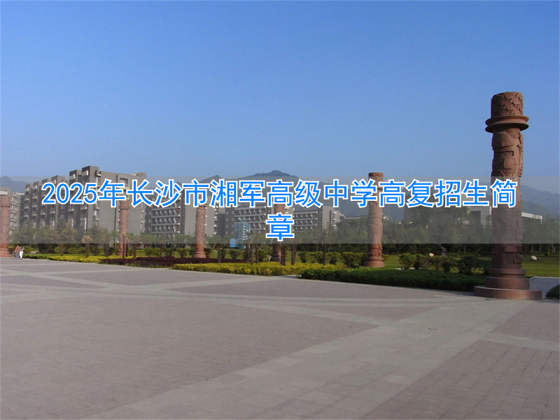 湖南长沙高中复读学校_长沙市湘军高级中学复读_