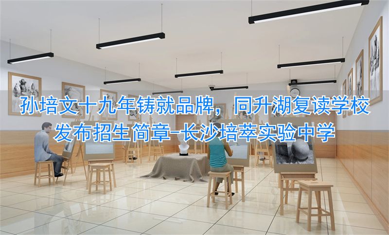 长沙培萃实验中学_长沙培粹实验中学高中招生计划_